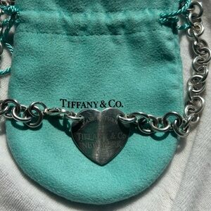 Tiffany & Co. Sterling Silver “Return to Tiffany” Extra Large Heart Necklace